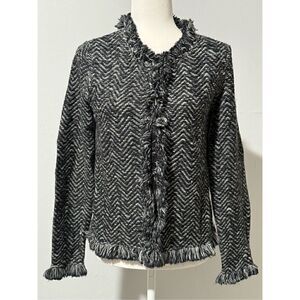 Chico’s Herringbone jacket sweater soft (0)